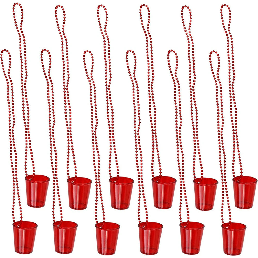 12pcs Shot Cup Necklace