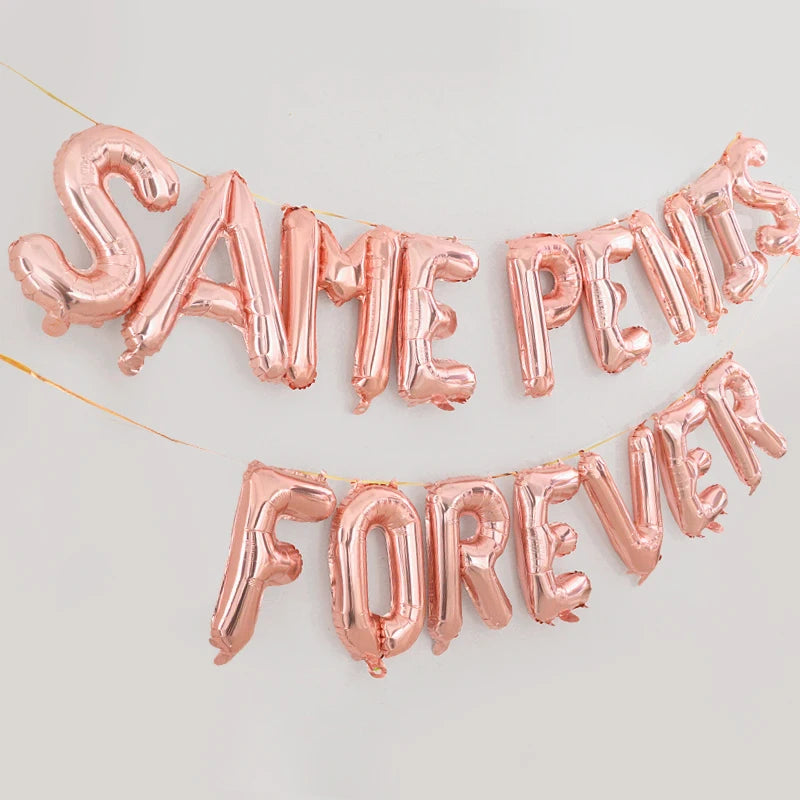 Same P Forever Foil Letter Balloons