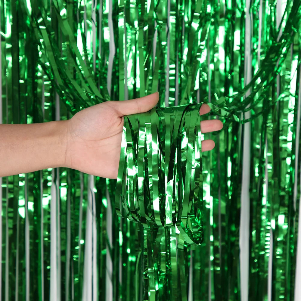 Party Background Decoration Foil Fringe Curtain Sequin