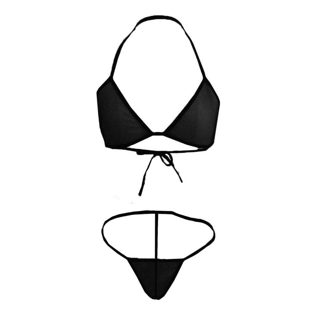 Women Transparent Mesh Sexy Lingerie Set 2pcs See Through Sexy Bra And Thong Set Pajama Sets For Women Sexy Erotic Clothing