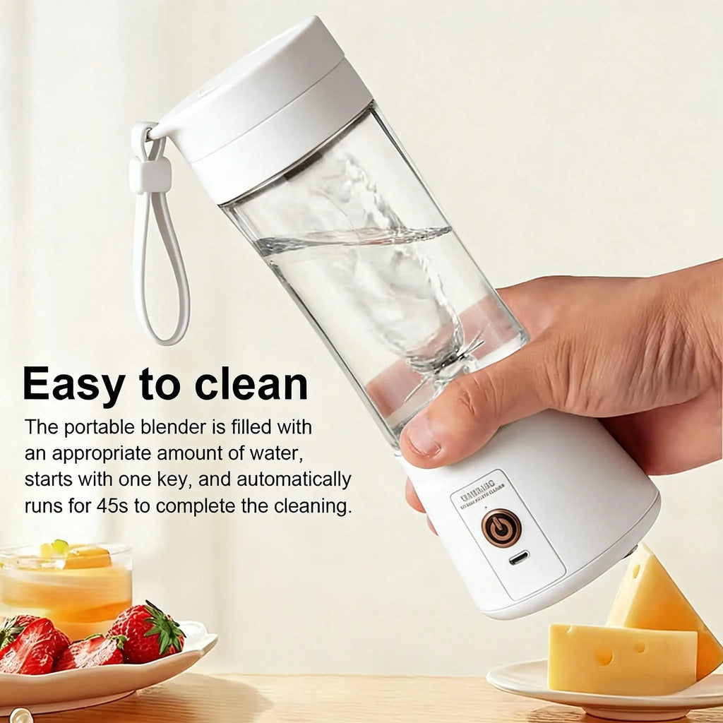 Gorgeous Portable USB charging mini blender and juicer - 3 modes, digital display, 12 blades, 15 OZ, easy to clean, sui
