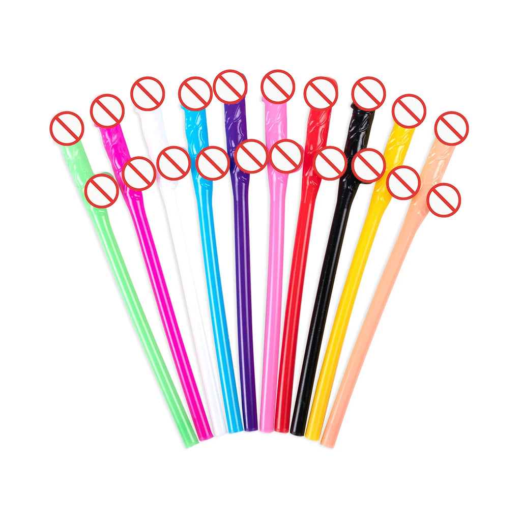 Penis Straws Plastic