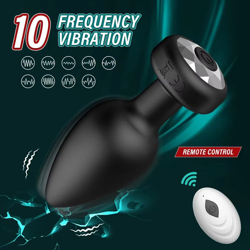 Anal Vibrator Wireless Remote Control Butt Plug