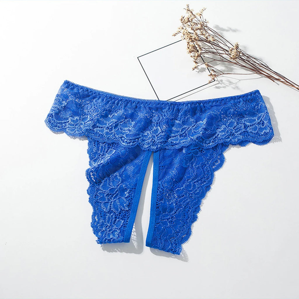 Plus Size 4XL Women Sexy G-String Lace Crotchless Panties Women Underwear Sexy Lingerie Erotic Open Crotch Thongs G String трусы