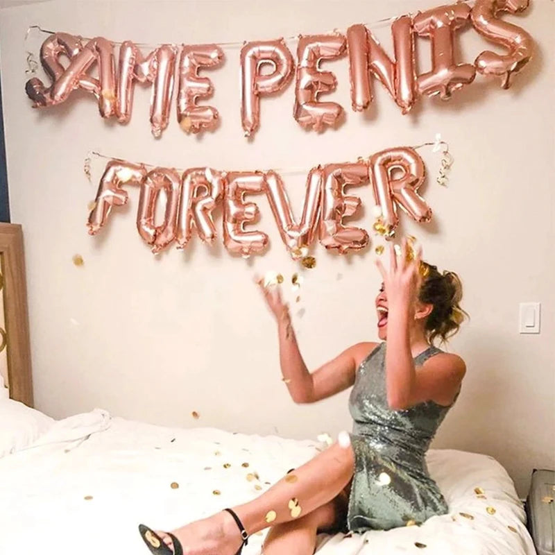 Same P Forever Foil Letter Balloons