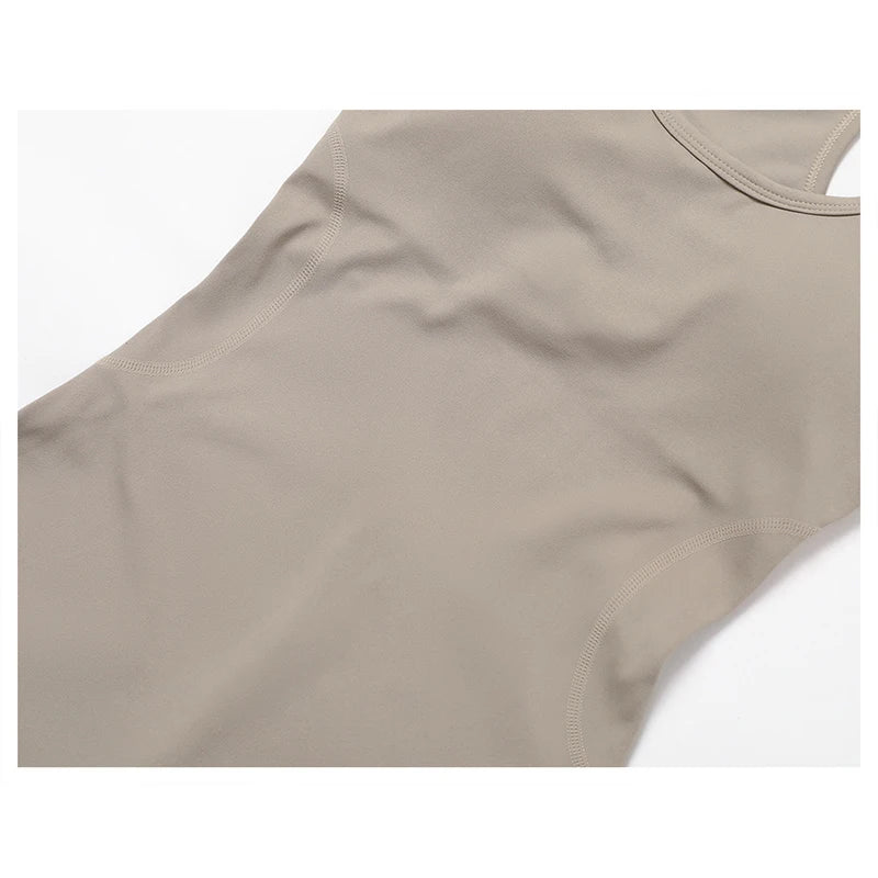Yoga Clothing With Bra Pads One-Piece Backless Hip Slimming