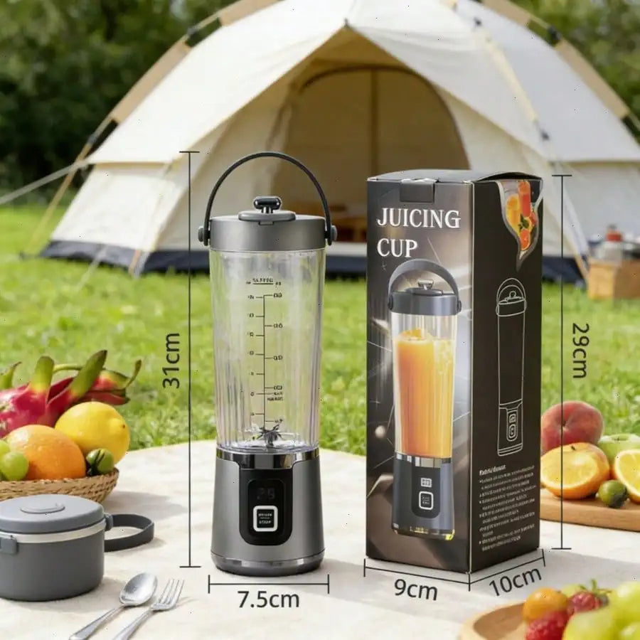 Gorgeous Portable USB charging mini blender and juicer - 3 modes, digital display, 12 blades, 15 OZ, easy to clean, sui