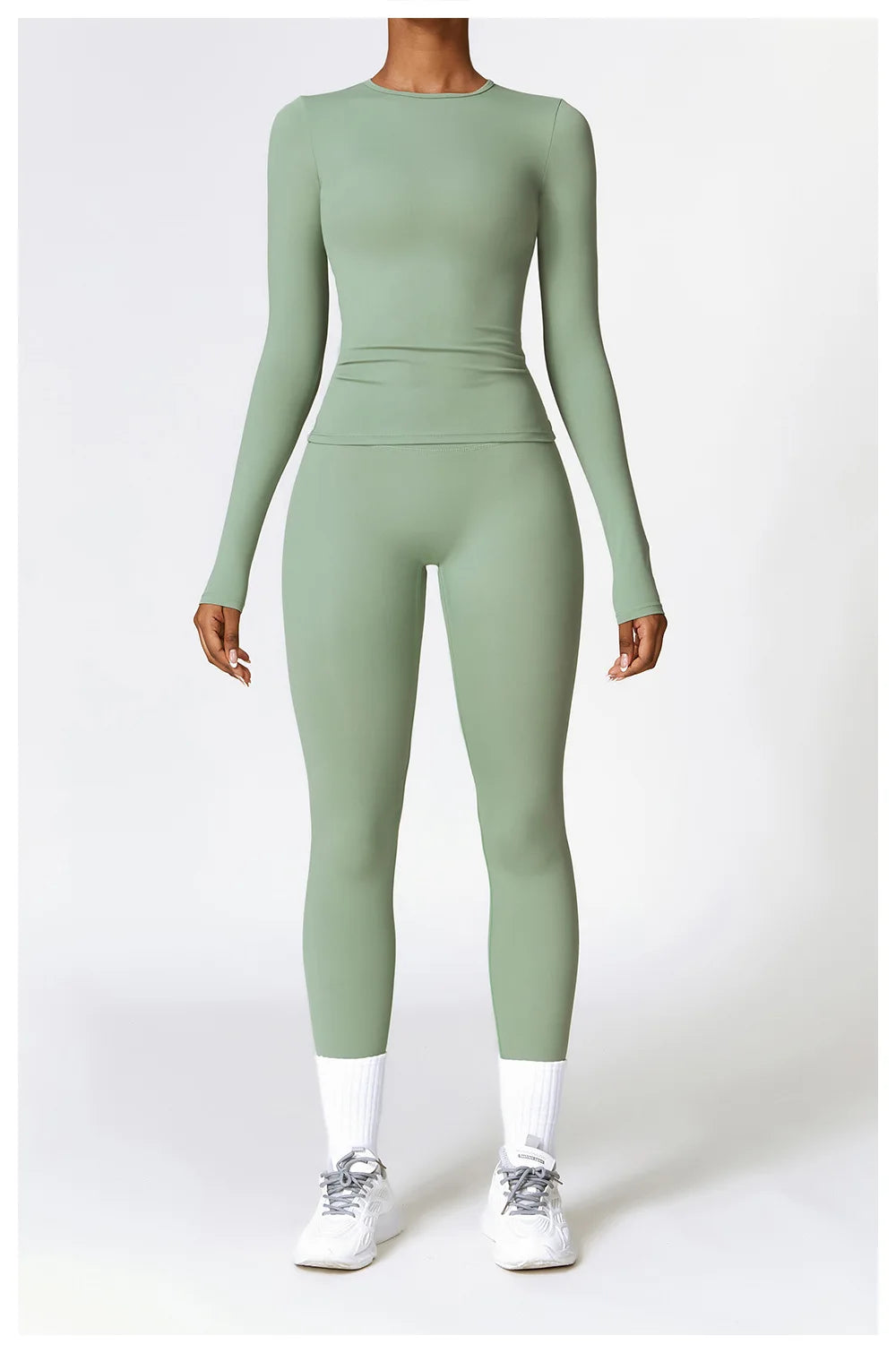 Women Yoga Solid Sports Top Long Sleeve Gym Workout Running Shirts Quick Dry Fitness Gym Sport Wear