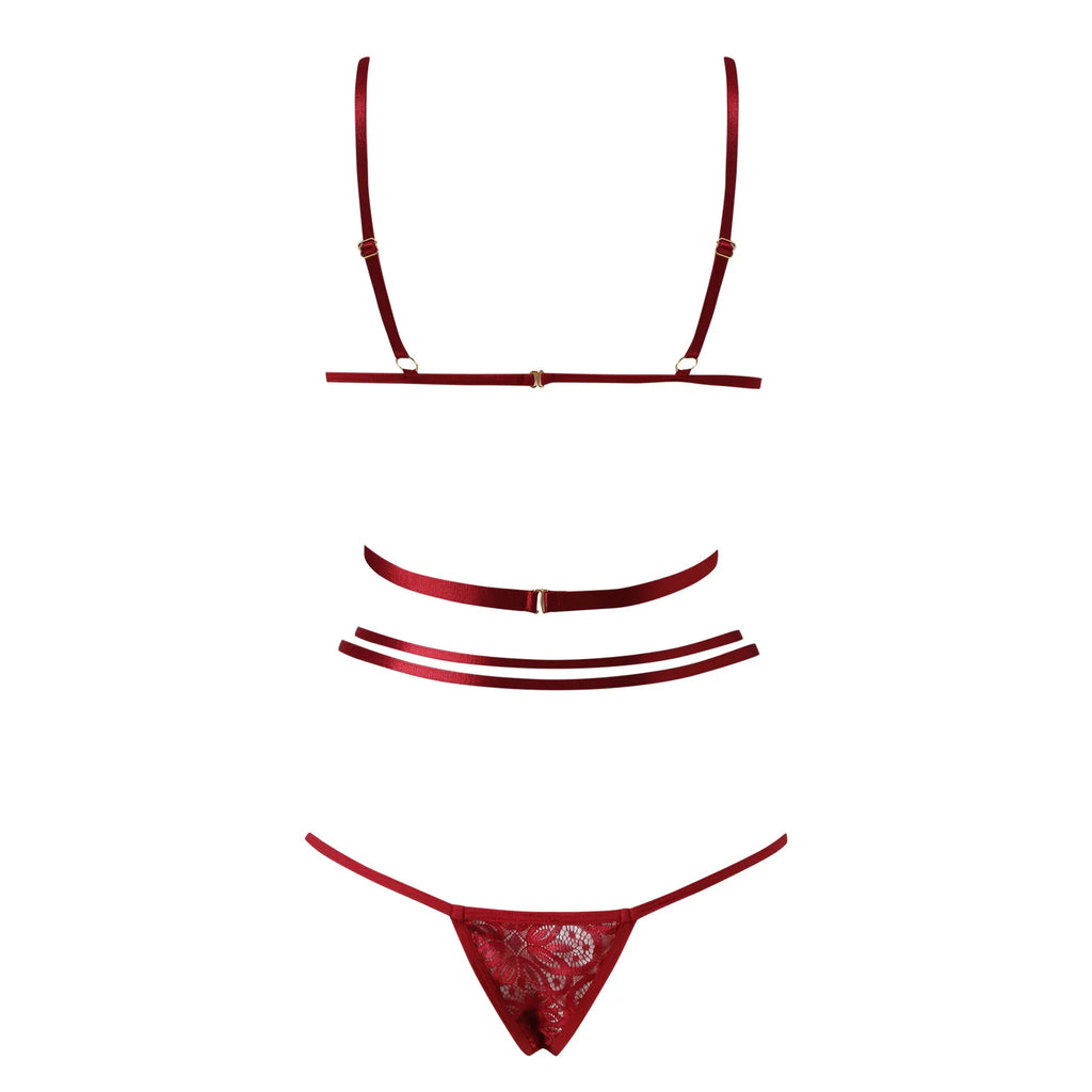 Women Sexy Lace Lingerie Fashion Wire Free Sexy Underwear Set For Women Plus Size Perspective Sexy Lingerie For Women Sleepwear