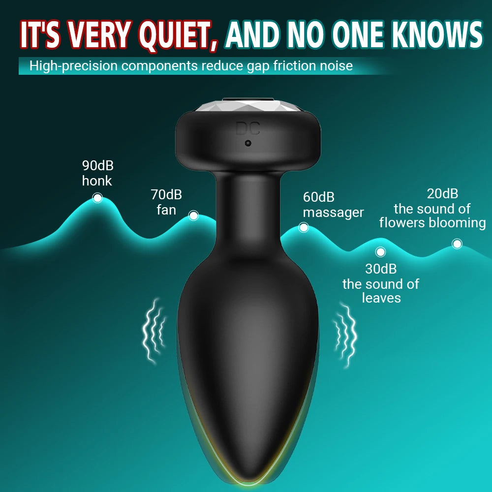 Anal Vibrator Wireless Remote Control Butt Plug