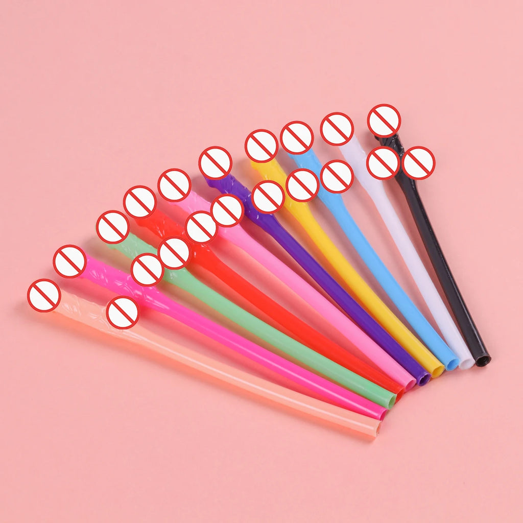 Penis Straws Plastic