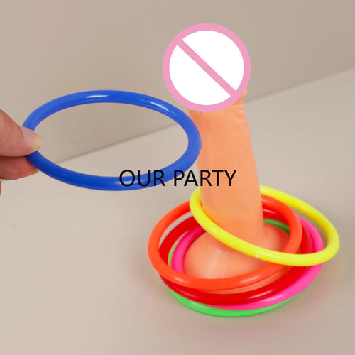 1Set Funny Penis Throw Circle Game