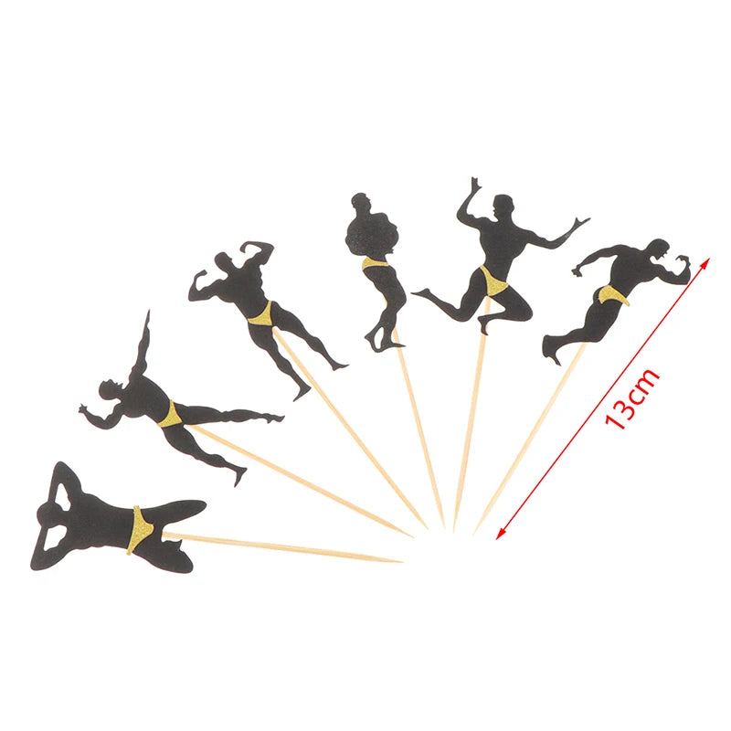 12pcs Male Cupcake Toppers