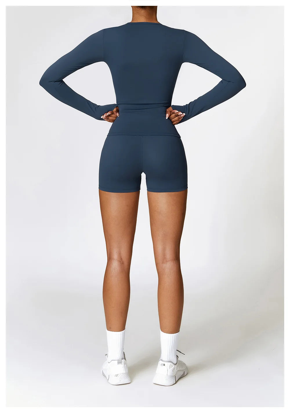 Women Yoga Solid Sports Top Long Sleeve Gym Workout Running Shirts Quick Dry Fitness Gym Sport Wear