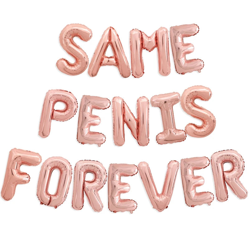 Same P Forever Foil Letter Balloons