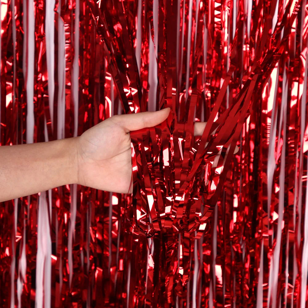 Party Background Decoration Foil Fringe Curtain Sequin