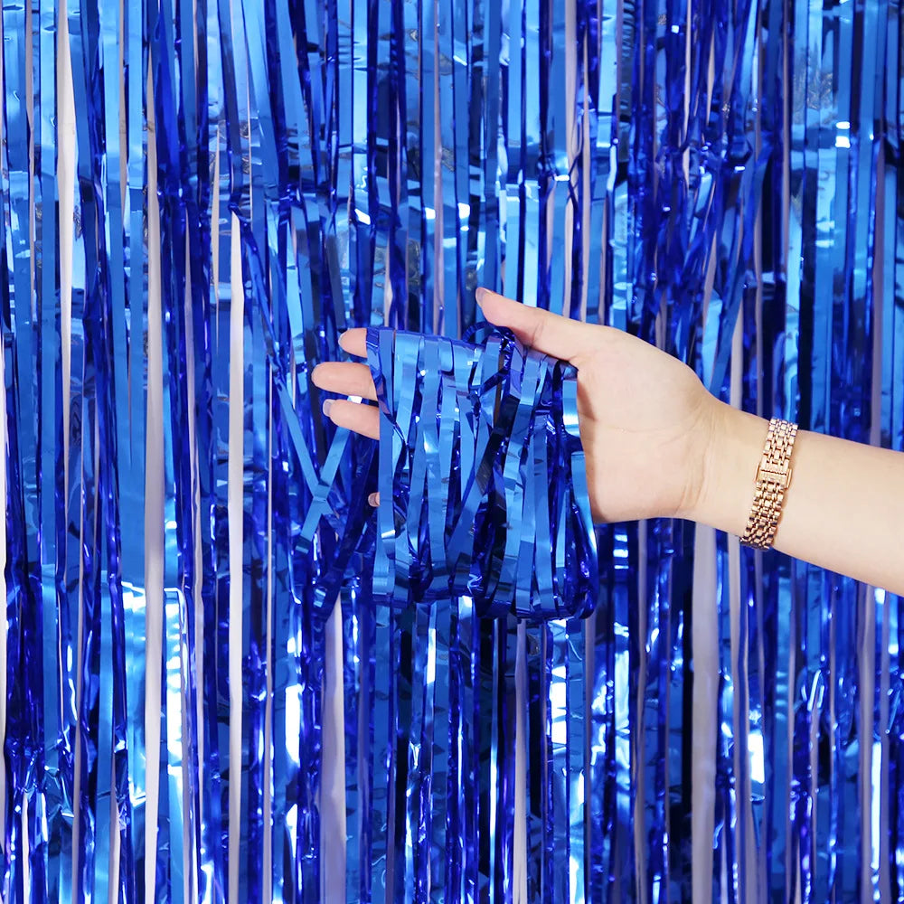 Party Background Decoration Foil Fringe Curtain Sequin