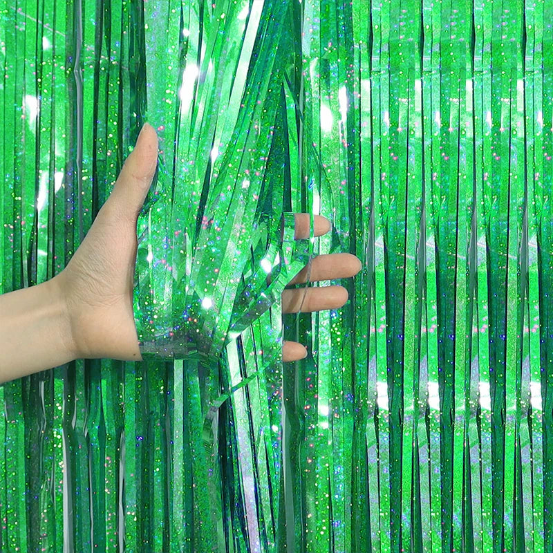 Party Background Decoration Foil Fringe Curtain Sequin