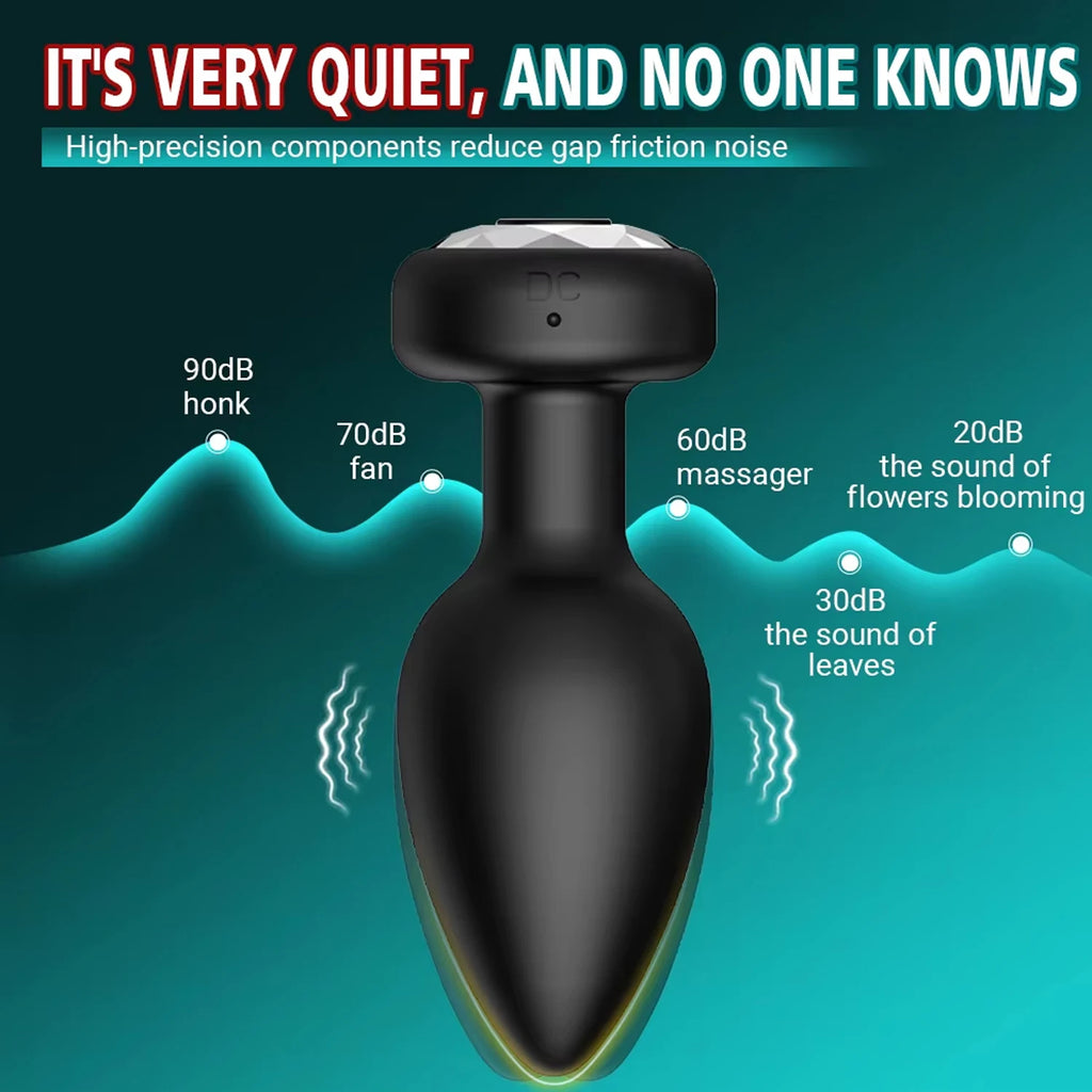 Anal Vibrator Wireless Remote Control Butt Plug