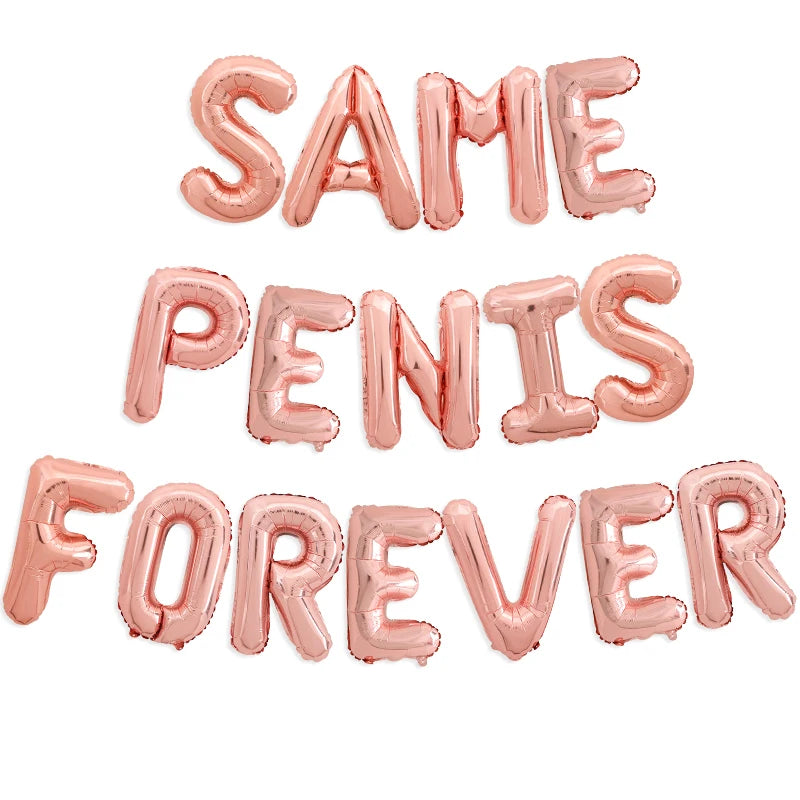 Same P Forever Foil Letter Balloons