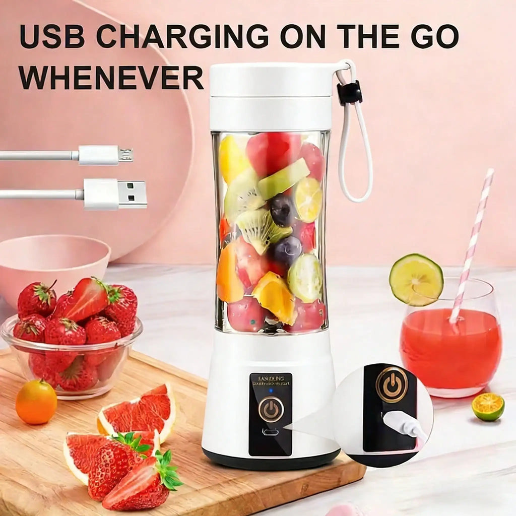 Gorgeous Portable USB charging mini blender and juicer - 3 modes, digital display, 12 blades, 15 OZ, easy to clean, sui