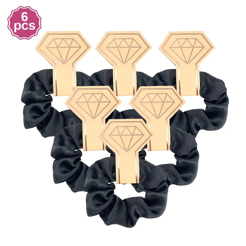 6 PC Bridesmaid Scrunchies 29 DIFFERENT COLORS