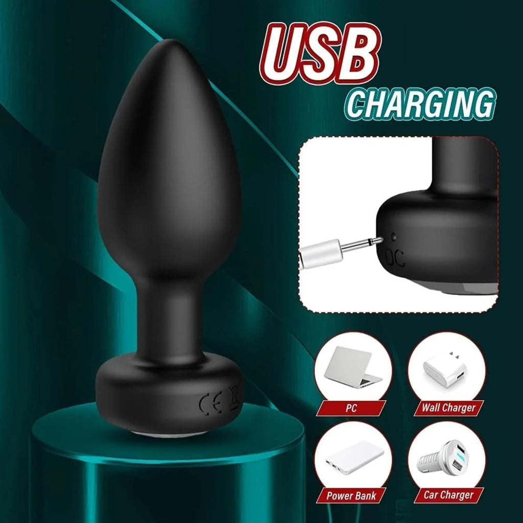 Anal Vibrator Wireless Remote Control Butt Plug