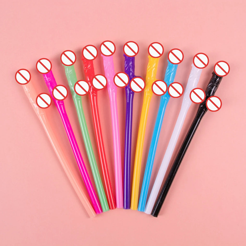 Penis Straws Plastic