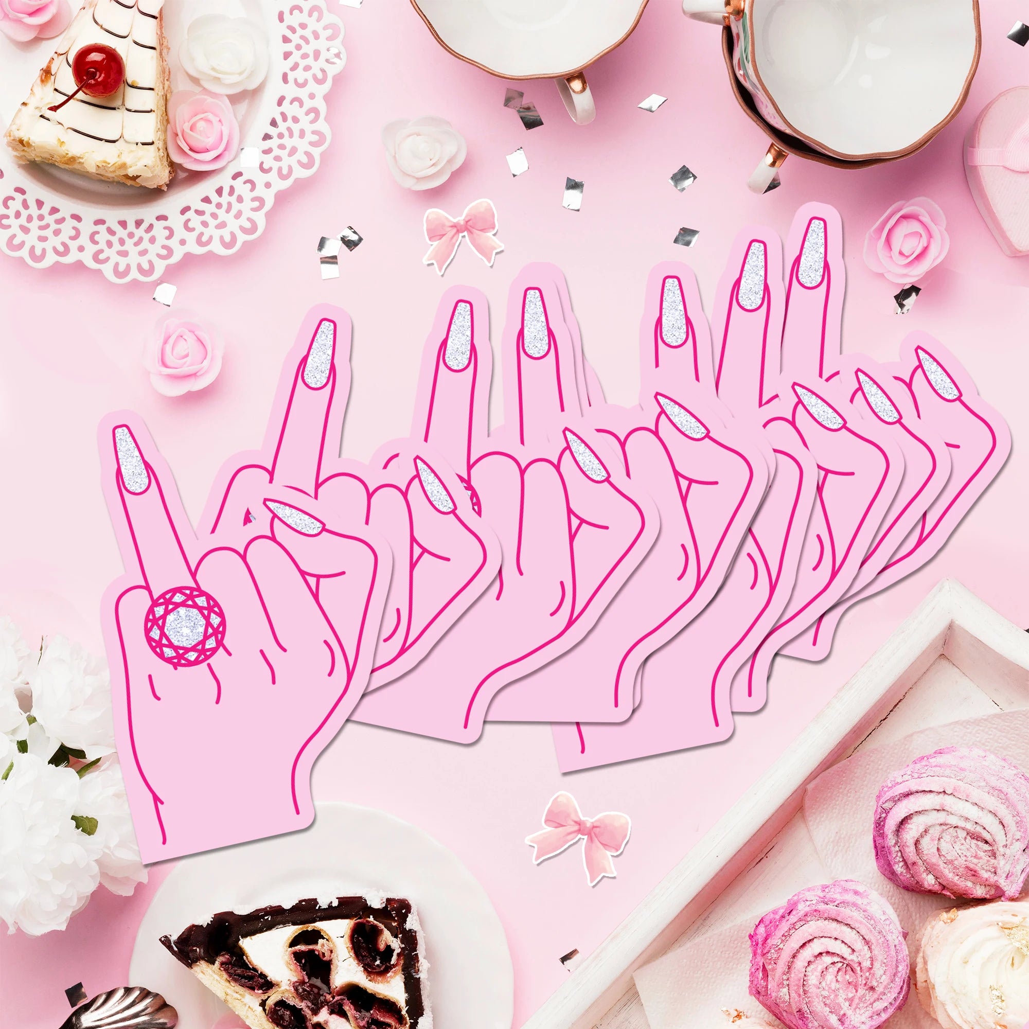 Napkins Pink Bridal Shower Tableware