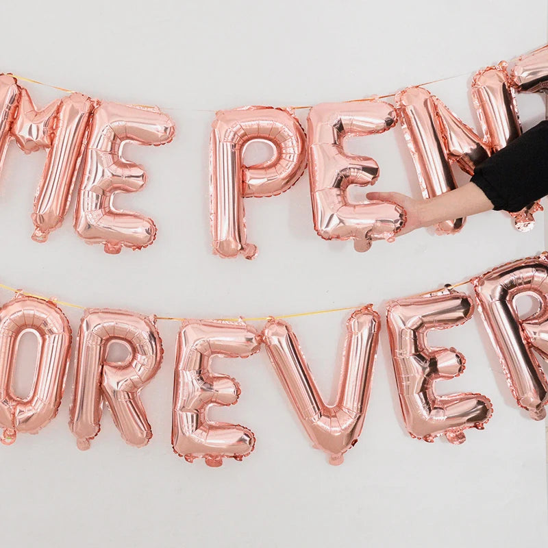 Same P Forever Foil Letter Balloons